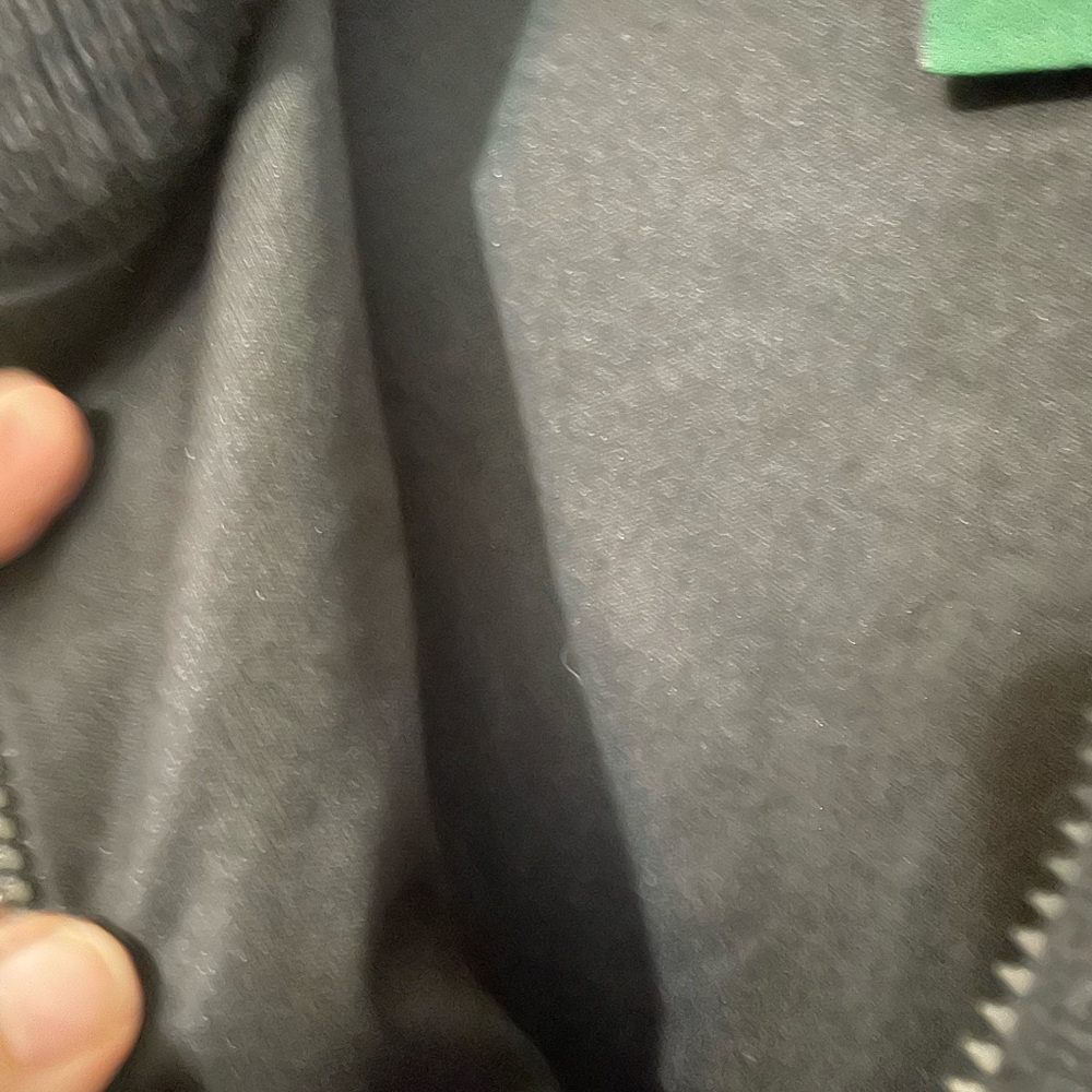 Cabela’s Outdoor Gear 1/4 Zip 100% WOOL LONG SLEEVE GRAY SWEATER elbow patches - Picture 6 of 7